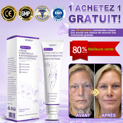 HISKIN® Crème corps roller PDRN Multi-Peptides 🌹— anti-âge, hydratante, raffermissante, effet liftant, aide à réparer la peau, unifier le teint, cibler boutons, taches, verrues, grains de beauté et psoriasis.