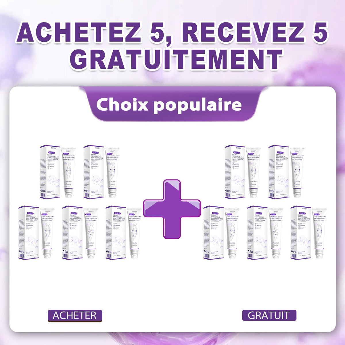 HISKIN® Crème corps roller PDRN Multi-Peptides 🌹— anti-âge, hydratante, raffermissante, effet liftant, aide à réparer la peau, unifier le teint, cibler boutons, taches, verrues, grains de beauté et psoriasis.